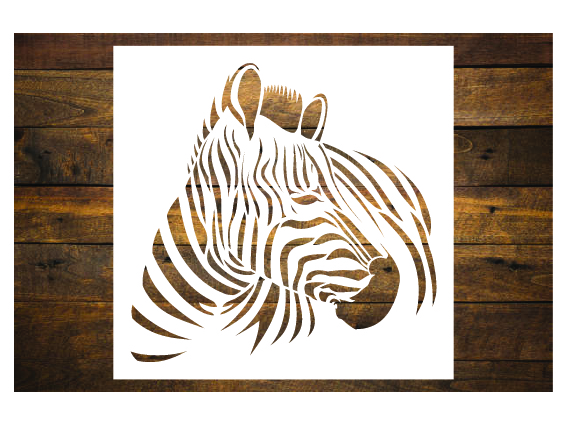 Zebra festősablon stencil 1